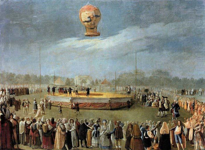 Ascent of the Balloon in the Presence of Charles IV and his Court, Carnicero, Antonio